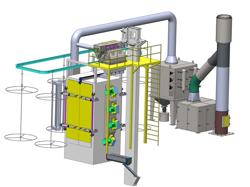 Tumble Rubber Belt Shot Blasting Machine